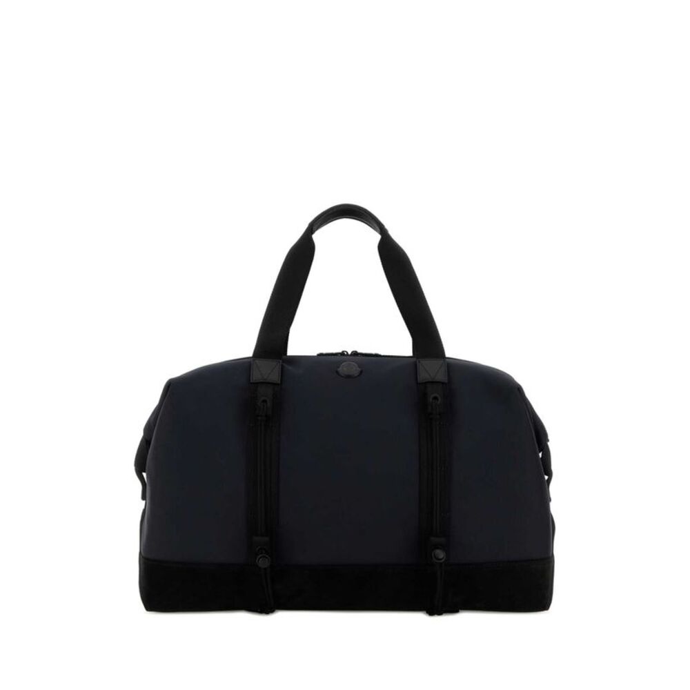 Moncler Men Navy Blue Canvas Travel Bag